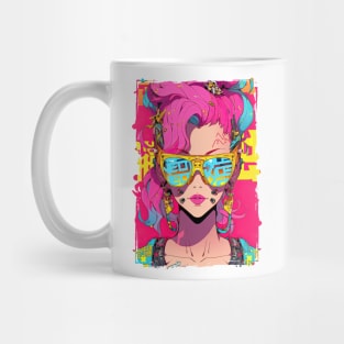 CYBERPUNK GAL | Futuristic Anime Manga Hyperpop | PROUD OTAKU Mug